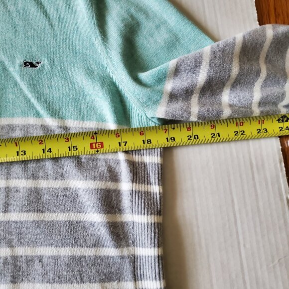 Vineyard Vines Quarter Zip Pullover Sweater Stripe Multicolor Large - Picture 15 of 15